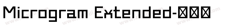 Microgram Extended字体转换